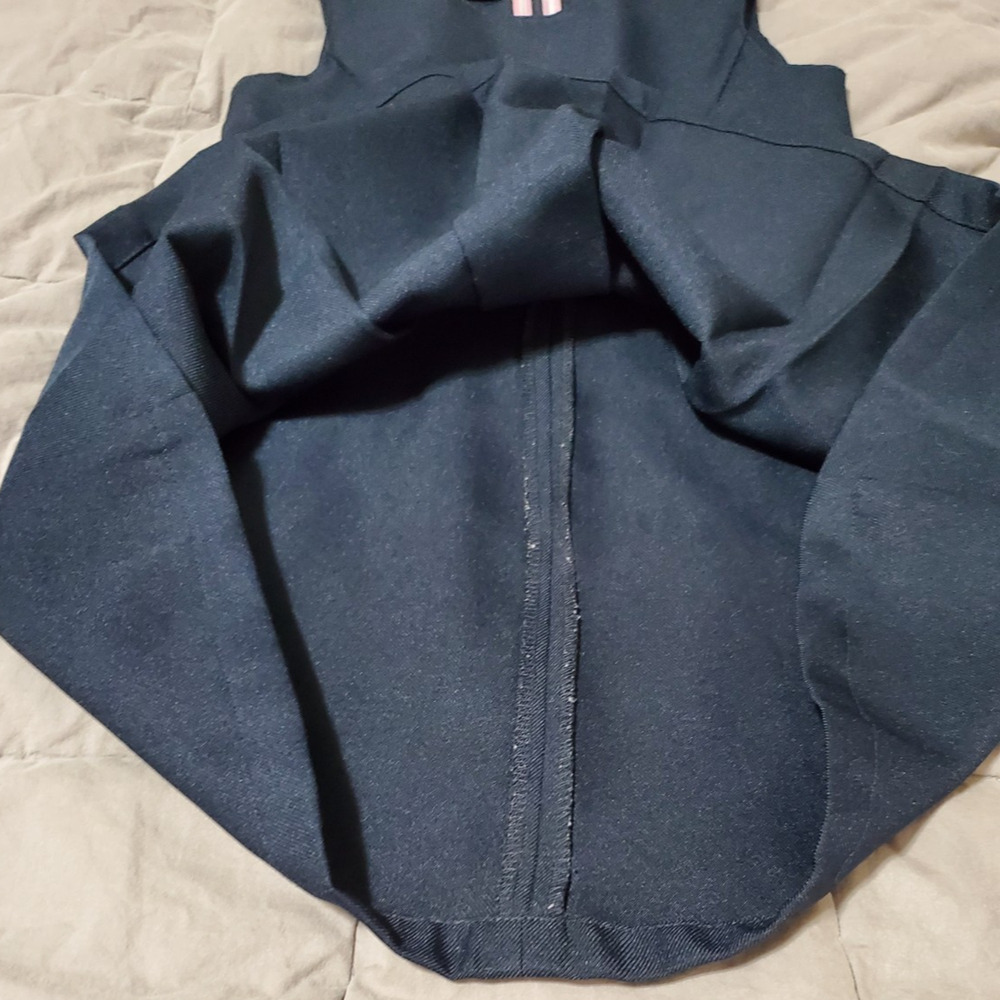 IZOD Girls School Uniform Jumper Dress Navy Size 6 Pleated Skirt - Picture 10 of 12
